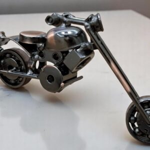 DEKORATİF EL YAPIMI METAL MOTOR - Görsel 3